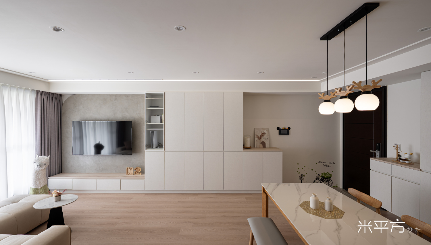 台南市 林森苑｜現代簡約風｜溫潤木色｜米平方空間設計 - 台南室內設計 / 台南老屋翻新