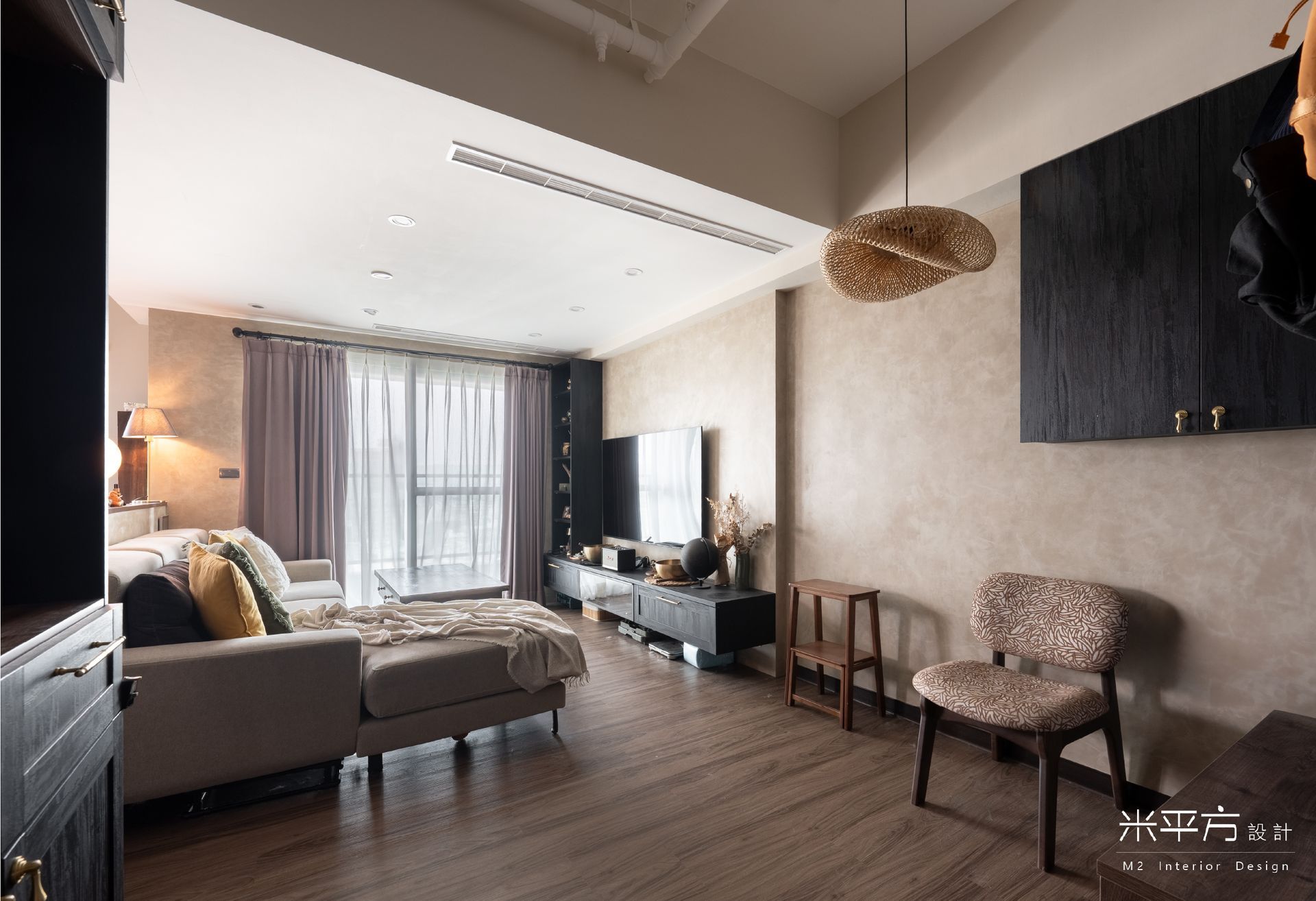 台南市 和宜仁和|開放式空間設計|藝術塗料 / 藝術漆 / 特殊漆|系統櫃|米平方空間設計 - 台南室內設計 / 台南老屋翻新