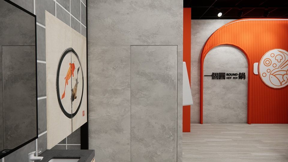 一個圓鍋｜米平方空間設計 - 台南店面設計 / 台南商業空間設計 / 台南餐廳設計 / 火鍋店裝潢