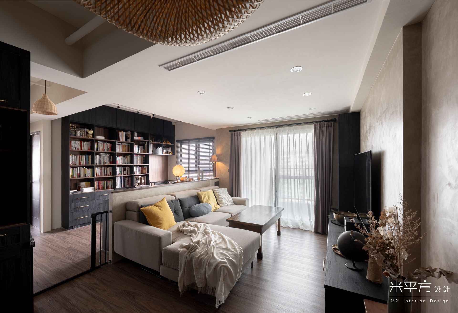 台南市 和宜仁和|開放式空間設計|藝術塗料 / 藝術漆 / 特殊漆|系統櫃|米平方空間設計 - 台南室內設計 / 台南老屋翻新