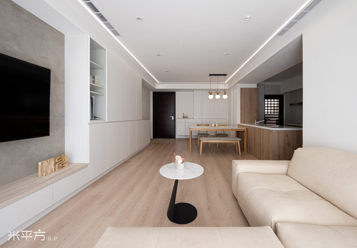 台南市 林森苑｜現代簡約風｜溫潤木色｜米平方空間設計 - 台南室內設計 / 台南老屋翻新