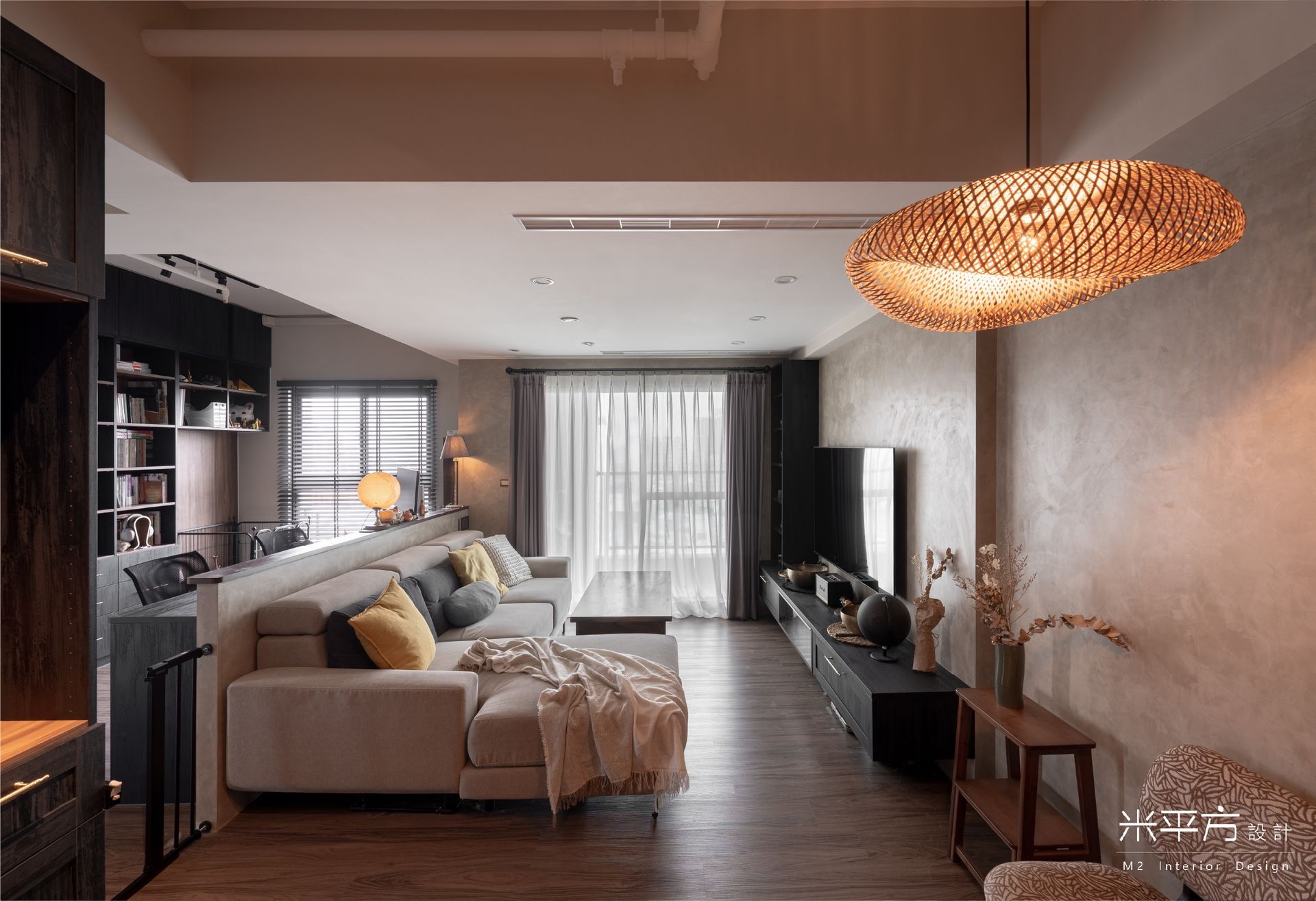 台南市 和宜仁和|開放式空間設計|藝術塗料 / 藝術漆 / 特殊漆|系統櫃|米平方空間設計 - 台南室內設計 / 台南老屋翻新