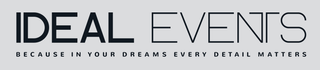 A logo for ideal events because in your dreams every detail matters