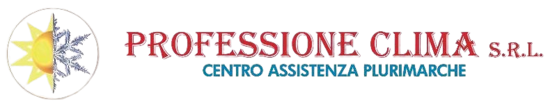 Un logo per un'azienda chiamata professione clima srl