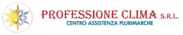 Un logo per un'azienda chiamata professione clima srl
