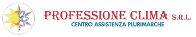 Un logo per un'azienda chiamata professione clima srl