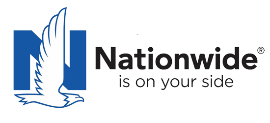 The logo for nationwide is on your side with a bird on it.
