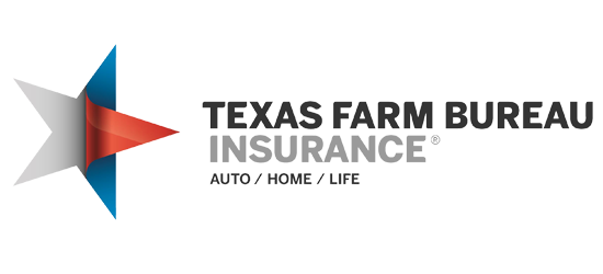 The logo for texas farm bureau insurance auto / home / life