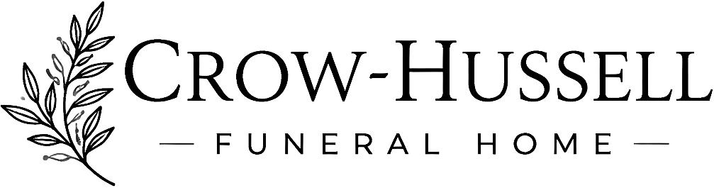 The Crow Hussell Funeral Home logo, symbolizing their mission of care and service