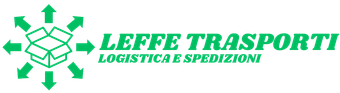 A logo for leffe trasporti logistica e spedizioni
