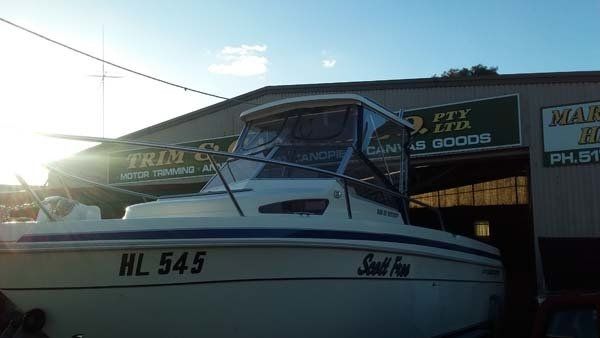 boat canopy over cab