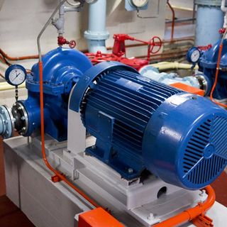 Blue Pump Motor — Lino Lakes, MN — Schelen-Gray Auto & Electric