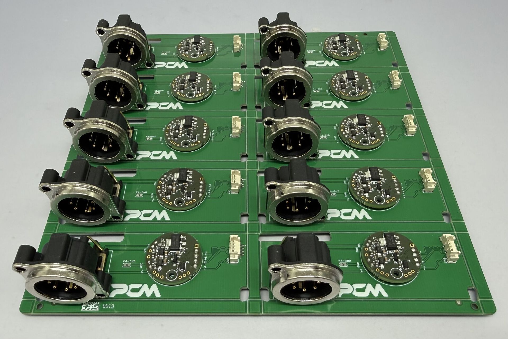 A batch of ten freshly machined load cell cases in our Mazak CNC machine