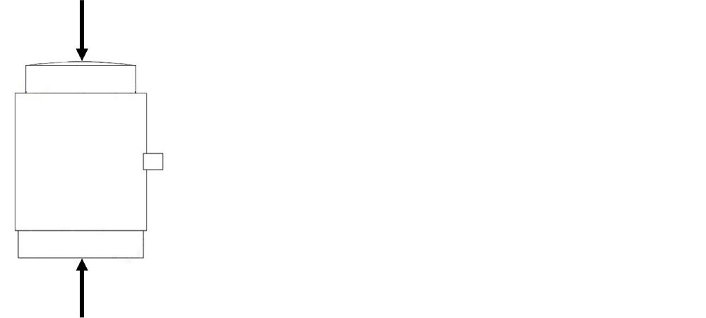 diagram of a CLS compression load cell in loading mode.