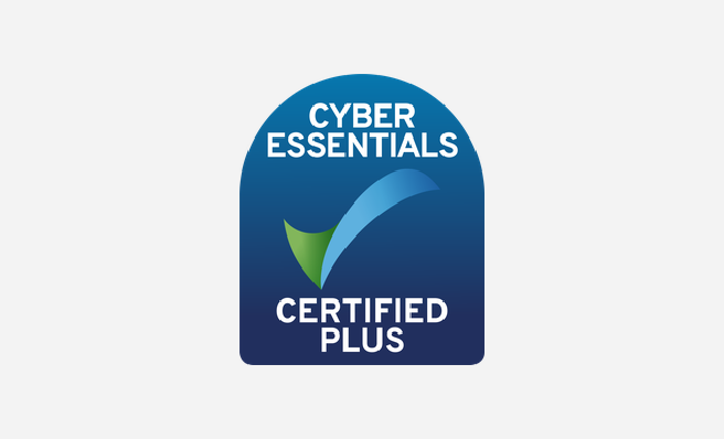 Cyber Essentials Plus official certification logo for Procter & Chester.