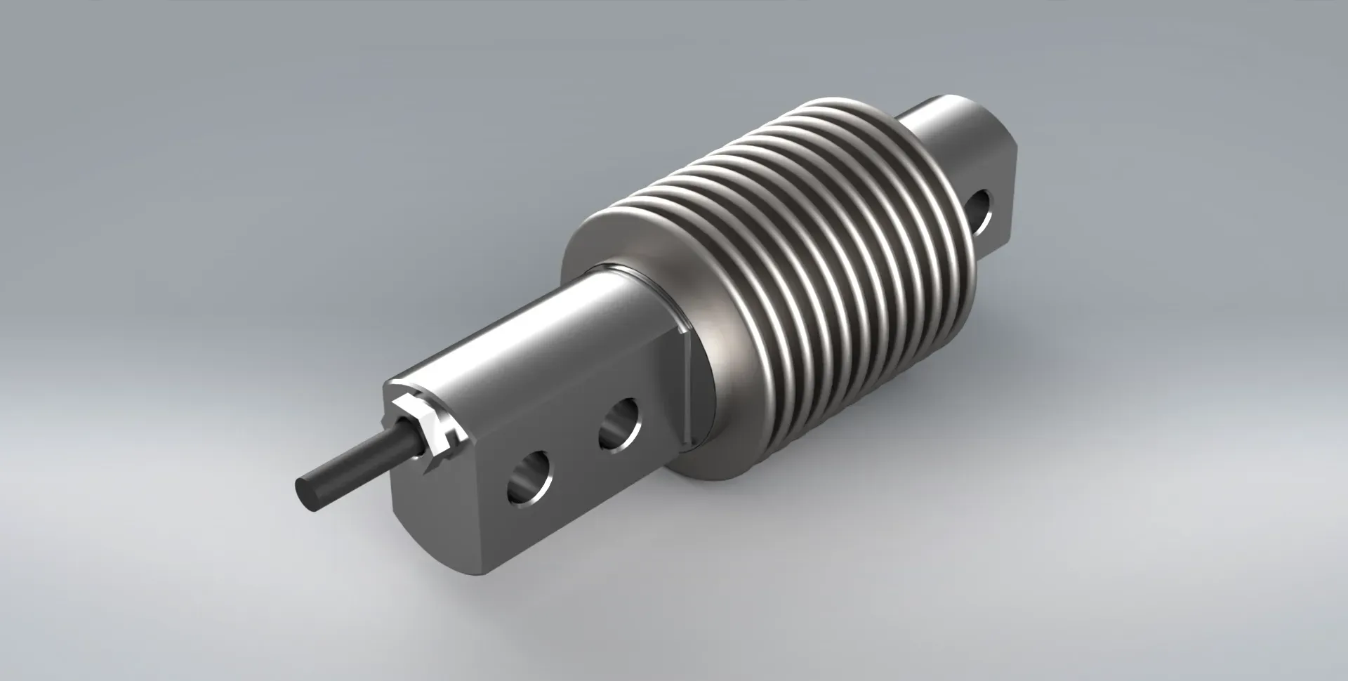 The F1 cantilever load cell from PCM on a grey background