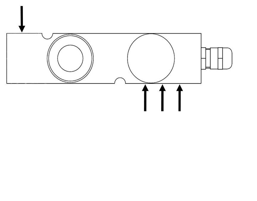Loading instructions for the FT1 shear beam load cell.