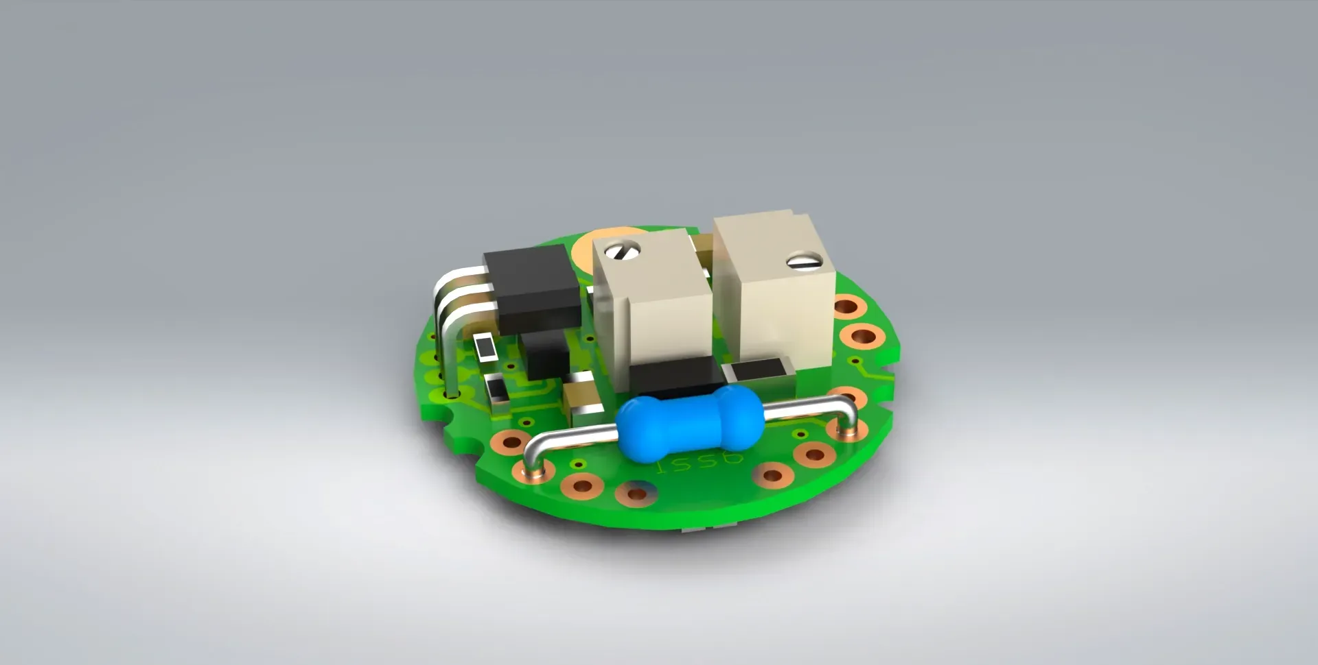 The ICA strain gauge amplifier from PCM is a miniature analogue signal conditioner. It is a small green circuit board. 