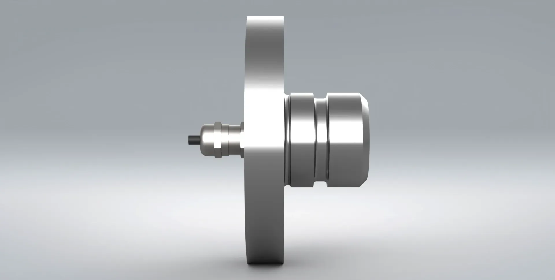 Side view of a single load pin component from Procter & Chester Measurements.