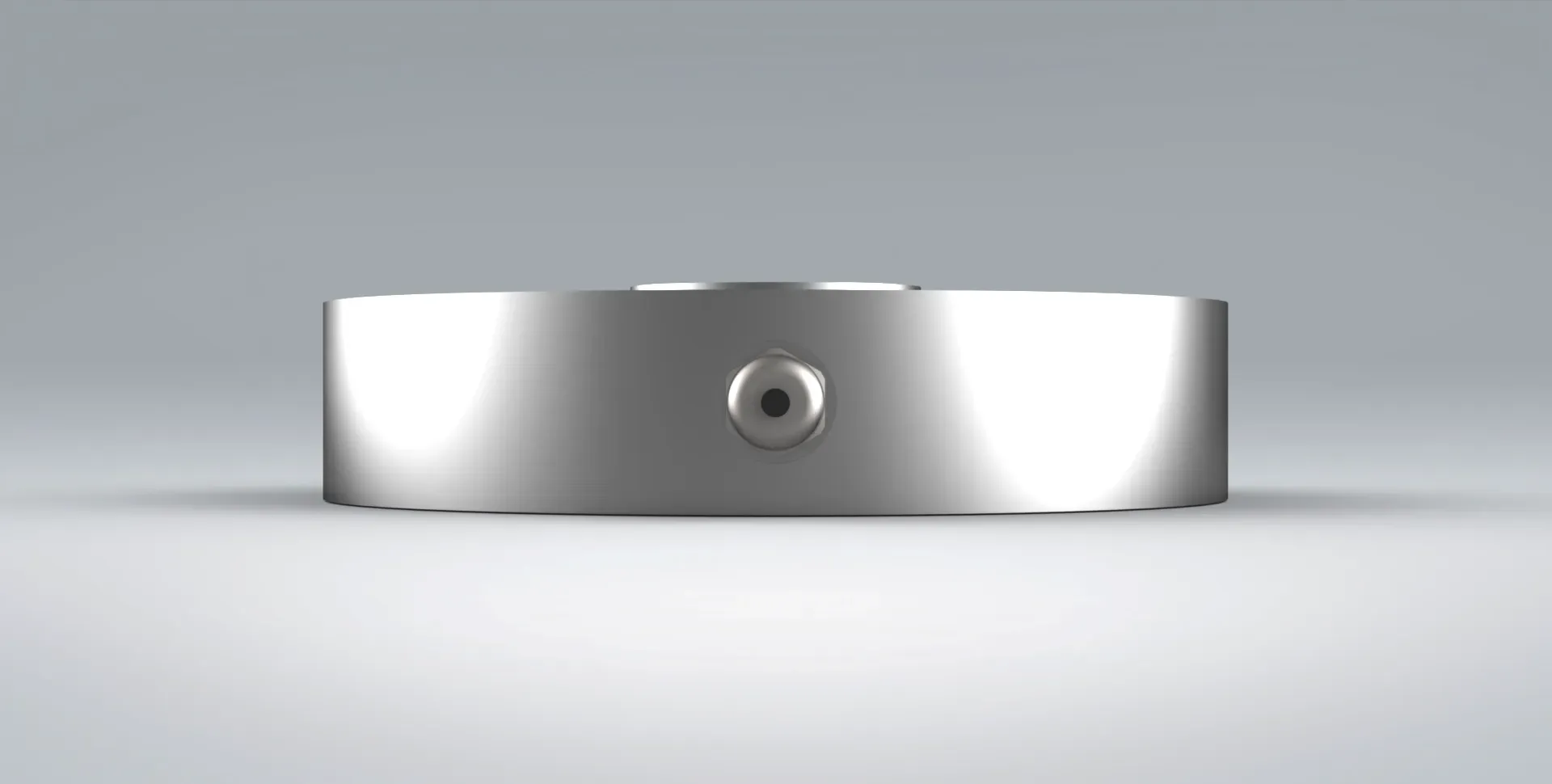 side view of the PLC pancake load cell on a grey background from PCM