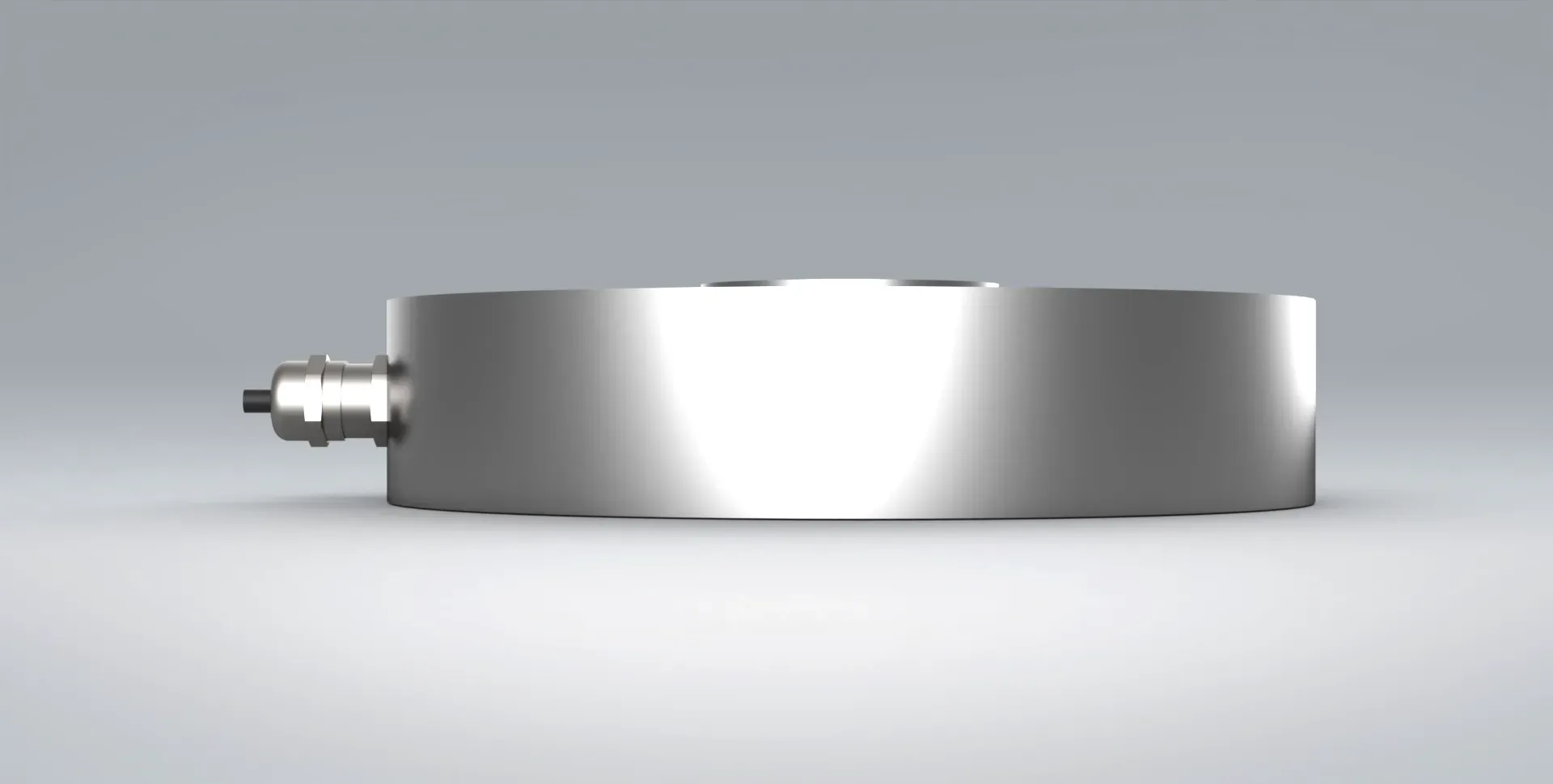 PLC bi-directional pancake load cell used to measure tension and compression