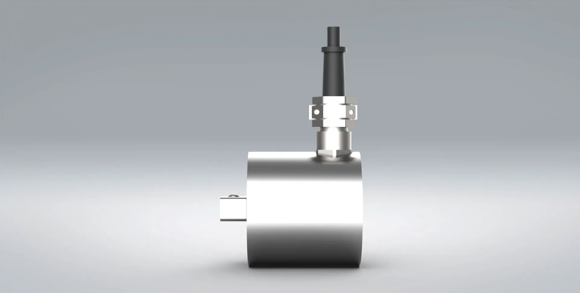 Back view of the TRs static torque sensor from PCM on a light grey background