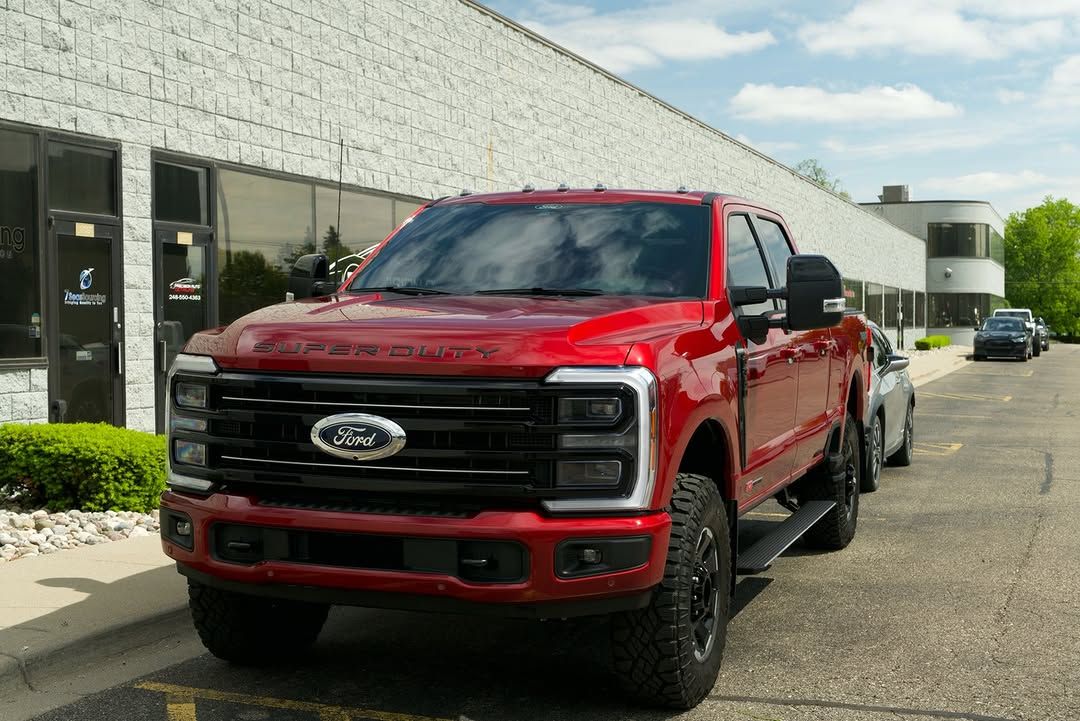 Vehicle equipped with winter window tinting for Novi car owners, showcasing enhanced privacy, glare reduction, and interior protection in cold weather.