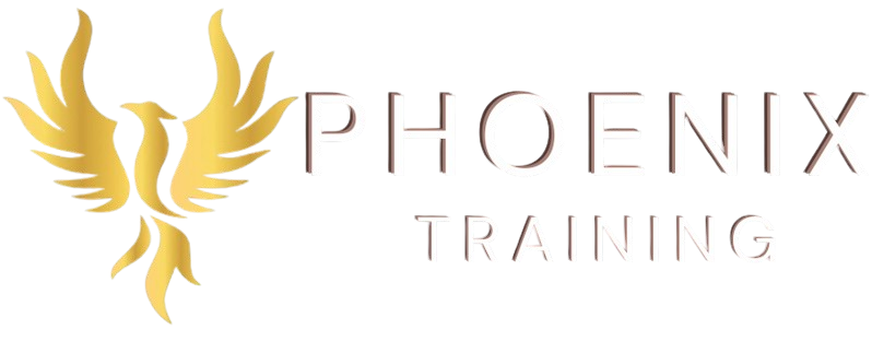 Golden phoenix logo with the words "PHOENIX TRAINING" in grey.