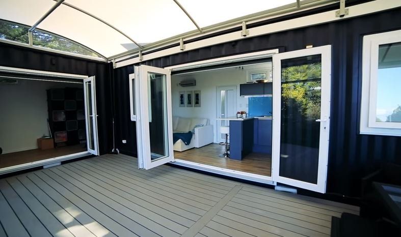 Brenda Kelly's Cargo Container Home Deck
