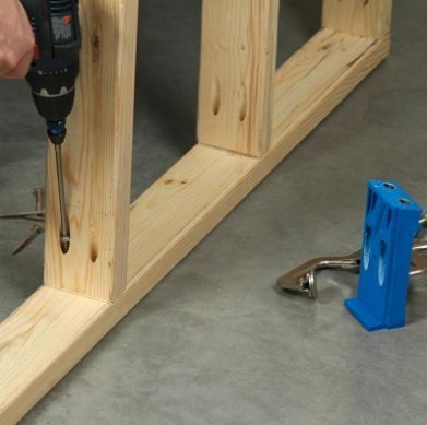 Kreg Jig for Framing a Cargo Container 