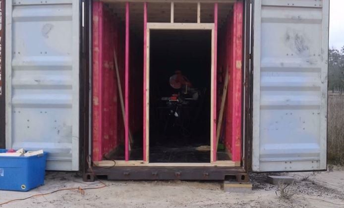 How to Frame a Cargo Container 