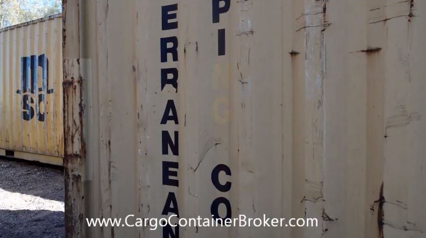 Removing Decals from a Cargo Container 