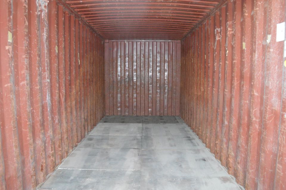The inside of a 20' WWT Shipping Container