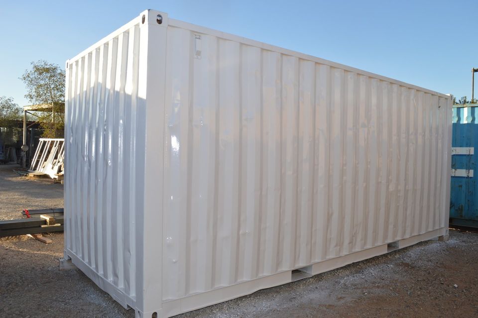 A reconditioned WWT (WInd and Watertight) Shipping Container