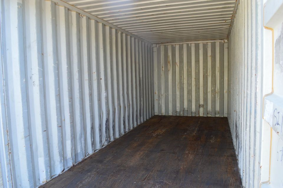 The inside of a 20' CW Shipping Container