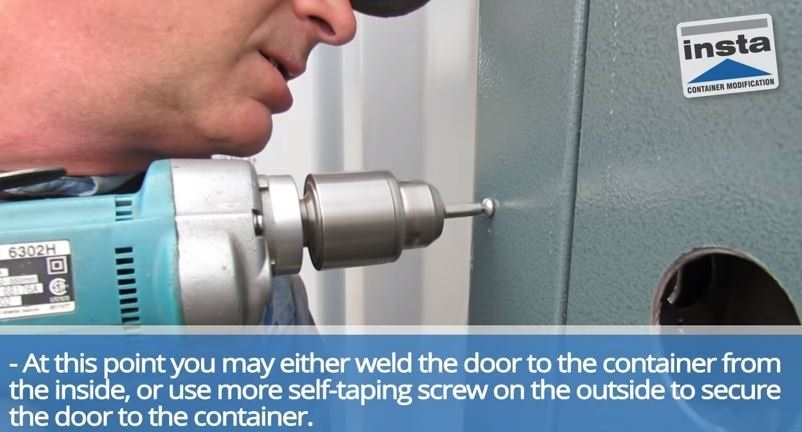 How to Install a Cargo Container Door- Step 11
