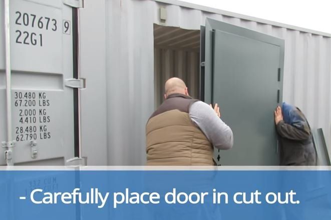 How to Install a Cargo Container Door- Step 7