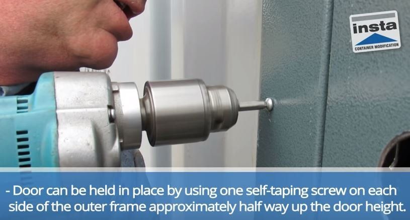 How to Install a Cargo Container Door- Step 8