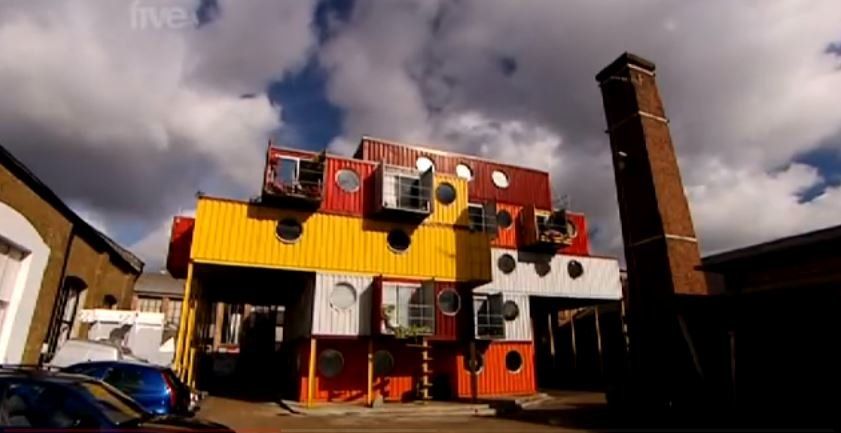 Cargo Container City in Trinity Buoy Wharf East London