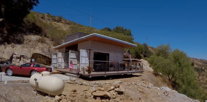 Shipping Container Custom Home Build in San Diego, Ca Mountains 