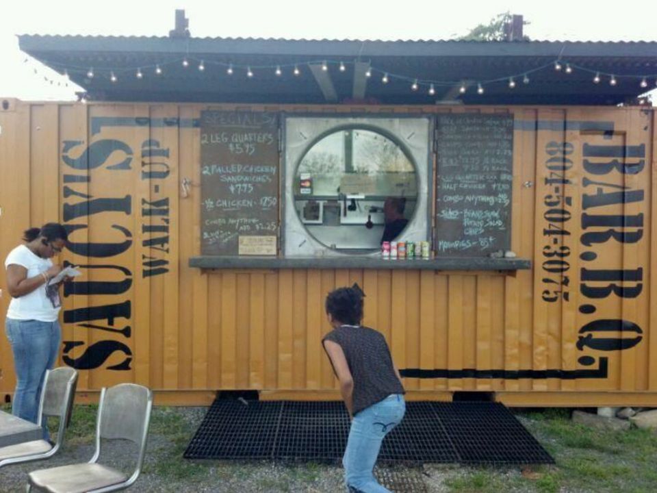 Shipping Container BBQ Walk-Up Restaurant Modification 