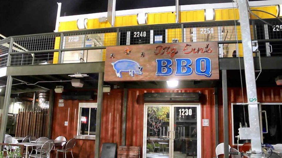 Shipping Container BBQ Restaurant Modification 