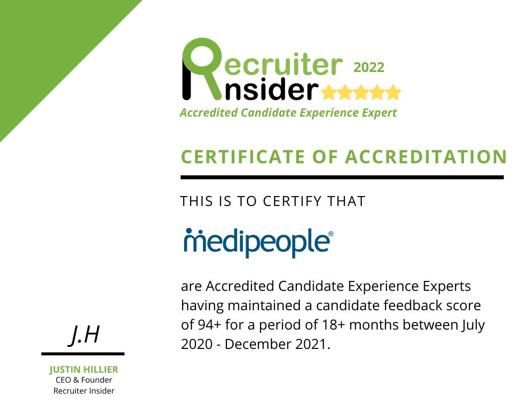 Medipeople Accredited Candidate Experience Experts