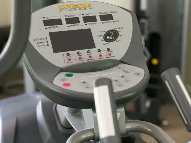 Fitness center cardio machine at The Groves at Piney Orchard.