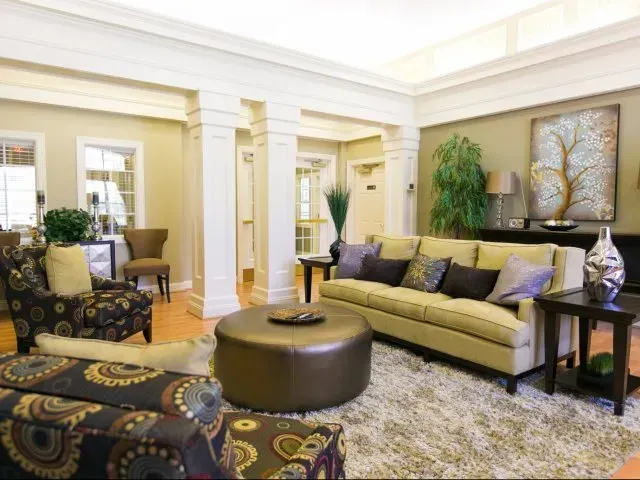 Community lounge area at The Groves at Piney Orchard.