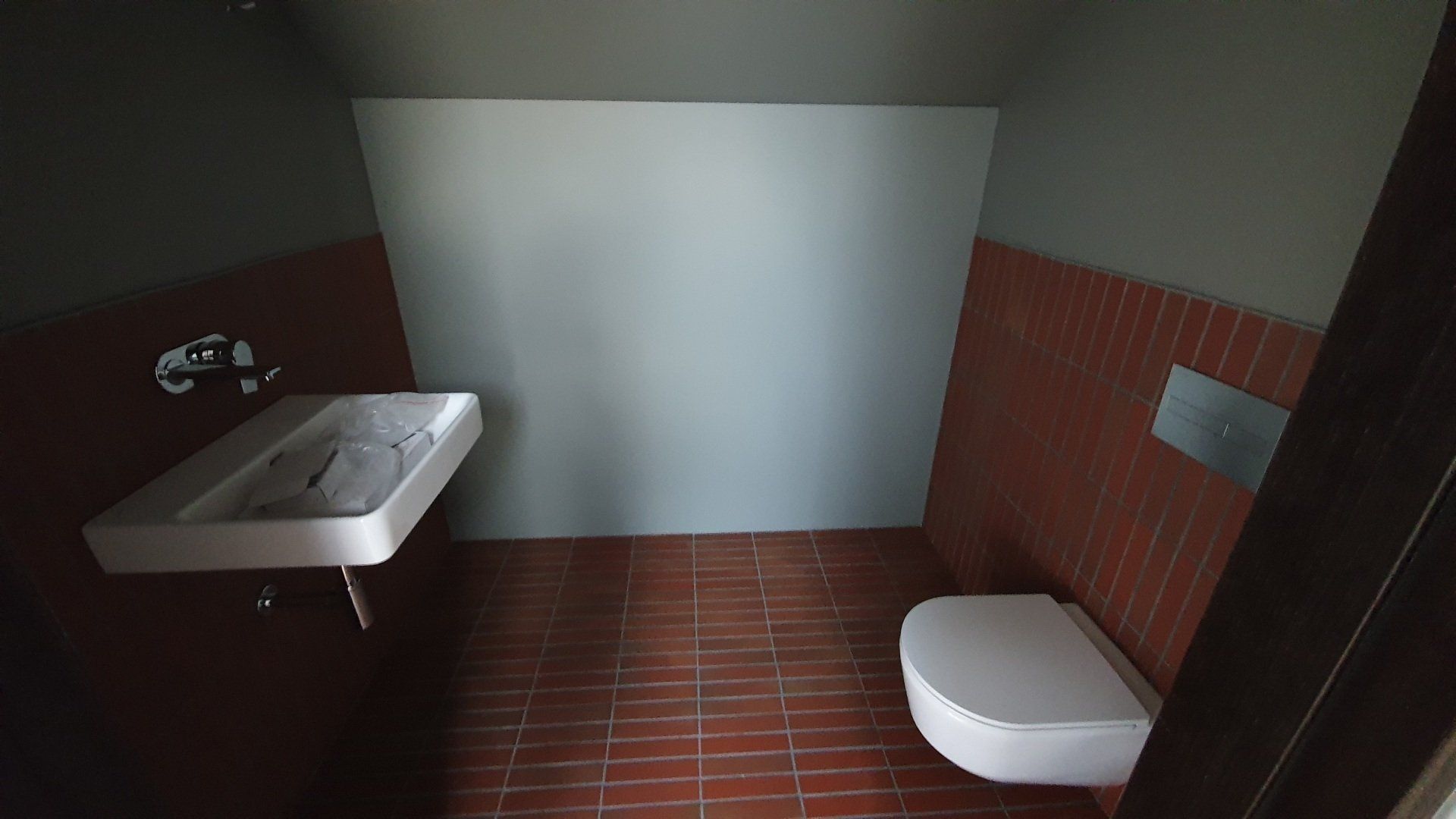 Vonios kambarys su kriaukle ir tualetu