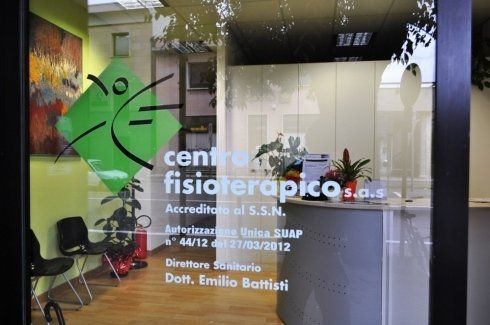 Vetrata del centro fisioterapico
