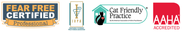 Fear-Free Certified, Cat Friendly Practice, AAHA Accredited, IVPA