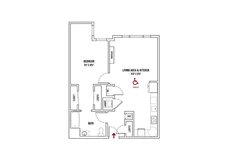 10 FRONT STREET 1 BED + 1 BATH  |  UNIT STYLE 1B3 = 830 SQ FT ±