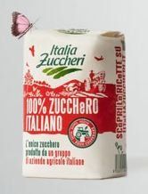 confezione di zucchero italiano